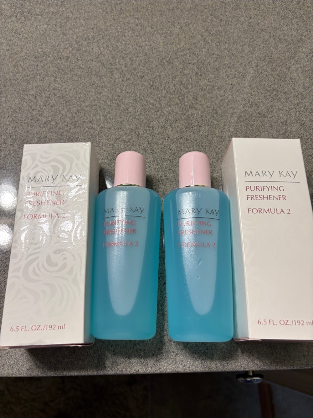 Lot of 2 Mary Kay Purifying Freshener Formula 2 — Blue bottle with Pink cap